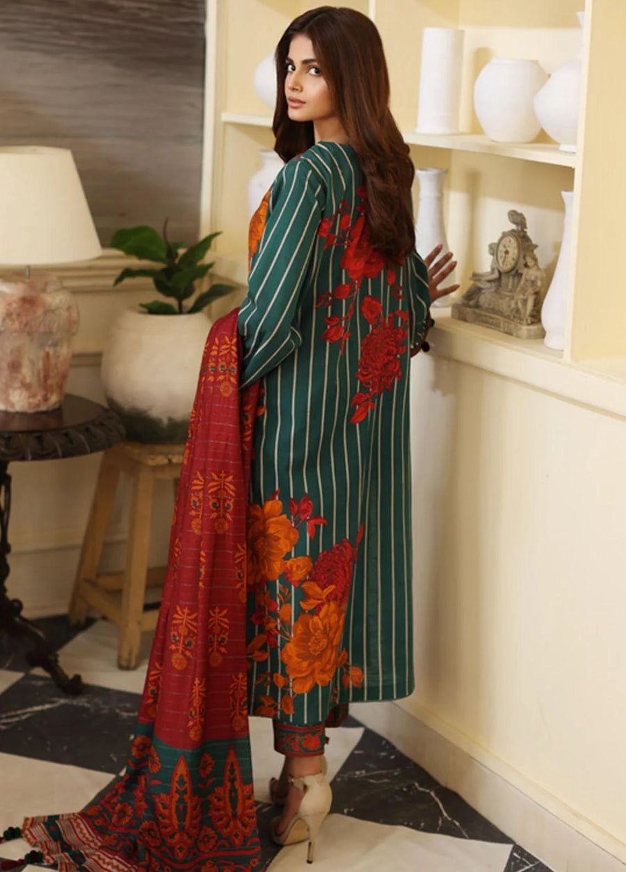 Virsa by Charizma Unstitched Embroidered Khaddar 3 Piece Suit CVW3-07