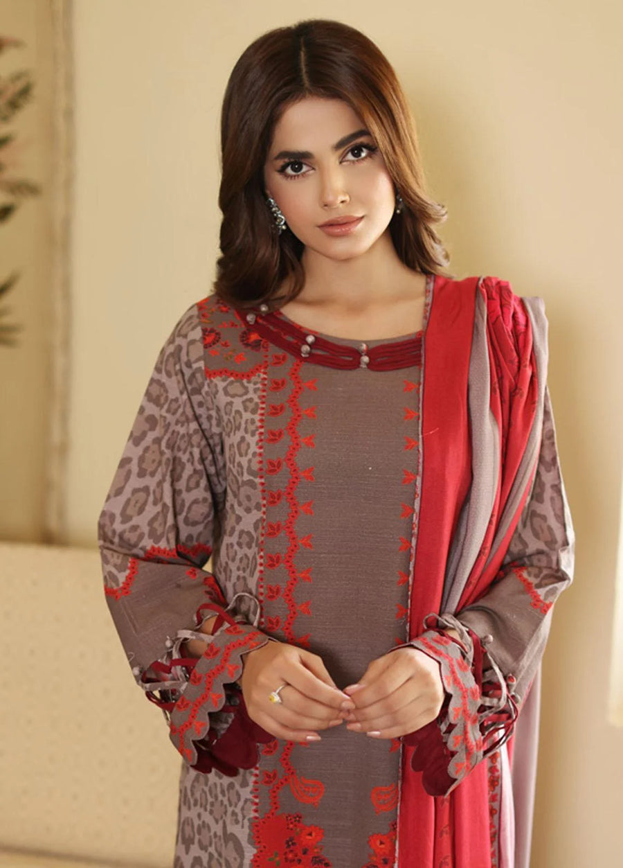 Virsa by Charizma Unstitched Embroidered Khaddar 3 Piece Suit CVW3-08