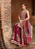 Crimson Embroidered Organza Unstitched 3Pc Suit D-02 NAZO