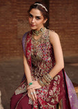 Crimson Embroidered Organza Unstitched 3Pc Suit D-02 NAZO