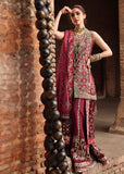 Crimson Embroidered Organza Unstitched 3Pc Suit D-02 NAZO