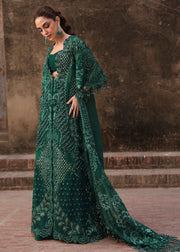Crimson Embroidered Organza Unstitched 3Pc Suit D-03 ZAMARD