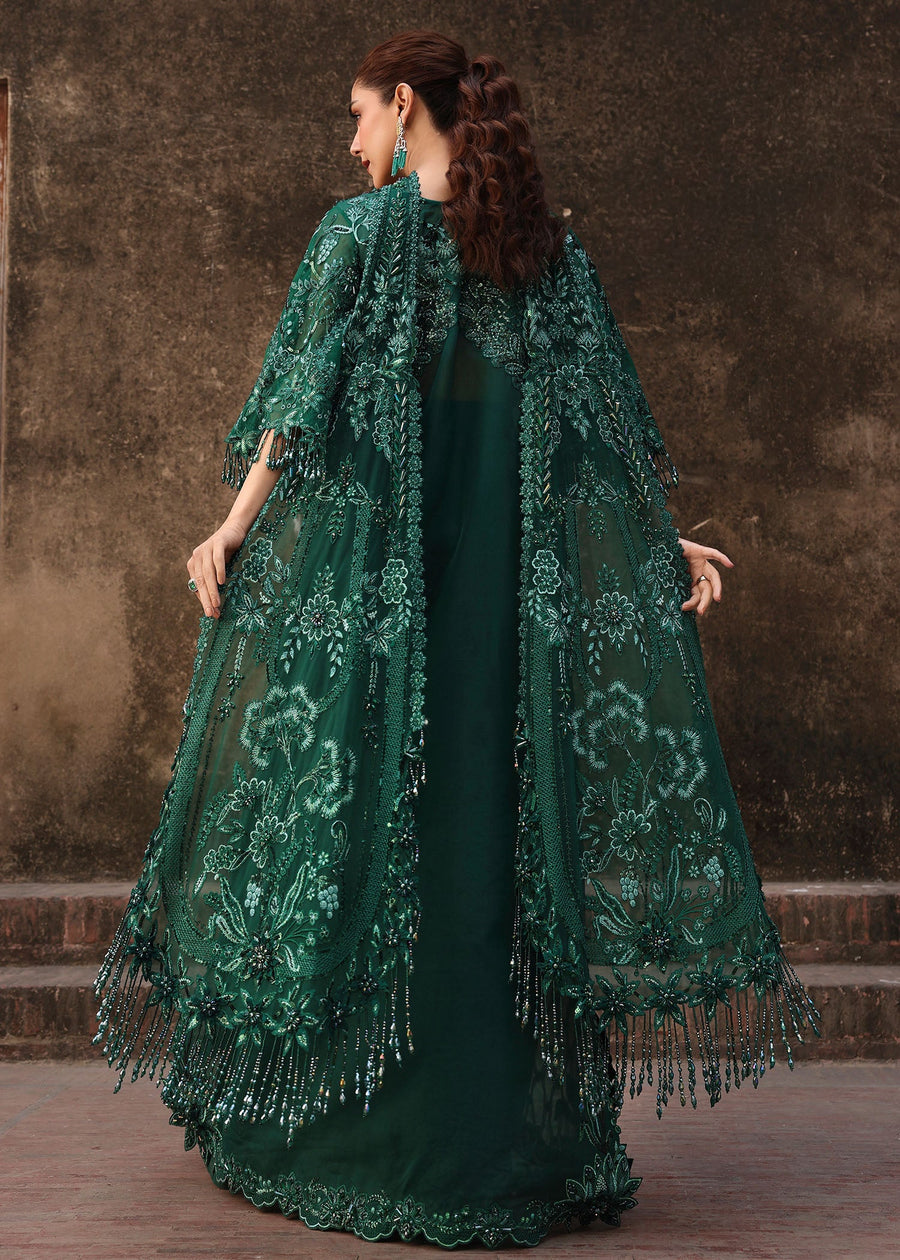 Crimson Embroidered Organza Unstitched 3Pc Suit D-03 ZAMARD