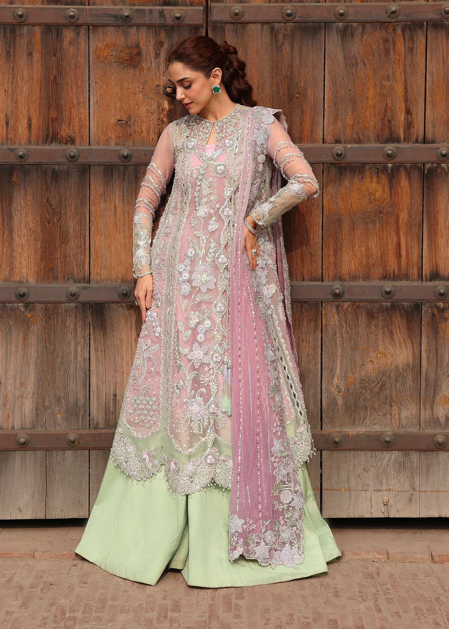 Crimson Embroidered Organza Unstitched 3Pc Suit D-04 TILSAM