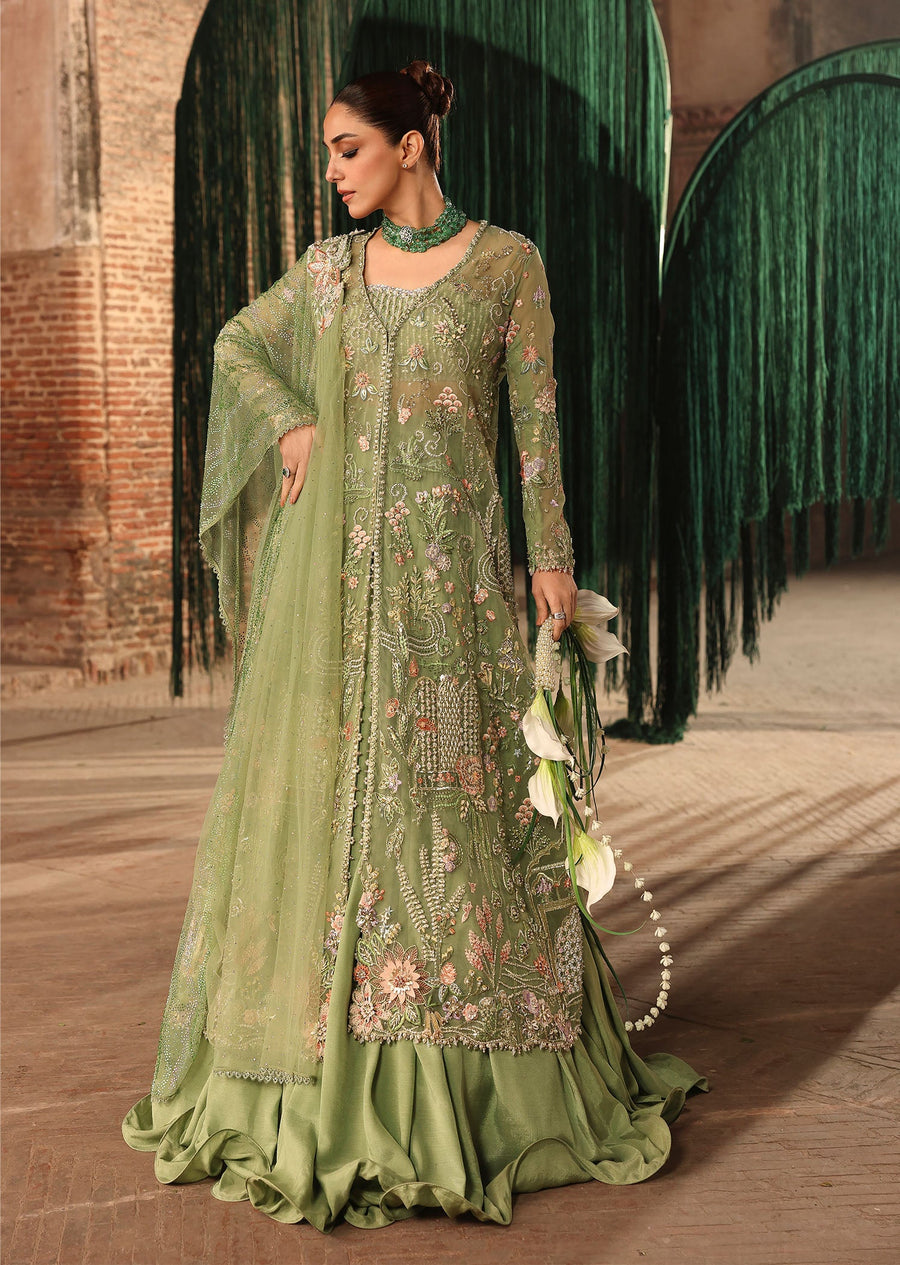Crimson Embroidered Poly Net Unstitched 3Pc Suit D-05 MATWALI