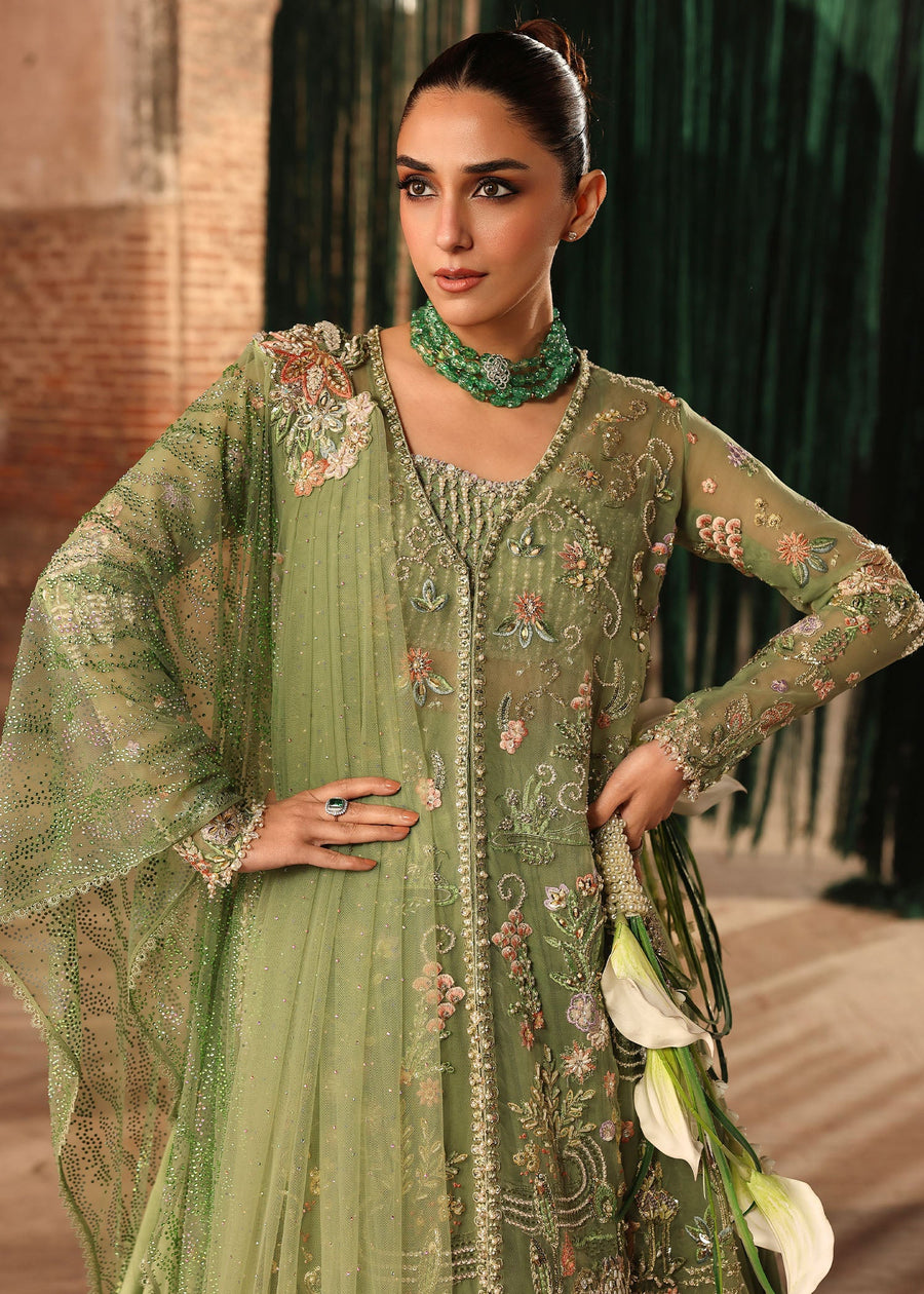 Crimson Embroidered Poly Net Unstitched 3Pc Suit D-05 MATWALI