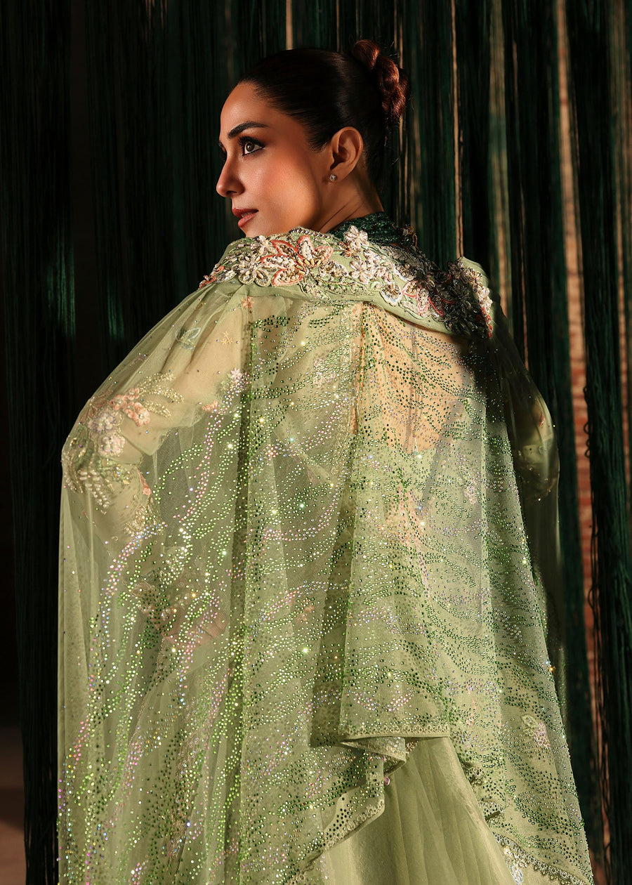 Crimson Embroidered Poly Net Unstitched 3Pc Suit D-05 MATWALI