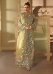 Crimson Embroidered Organza Unstitched 3Pc Suit D-06 JHALAK