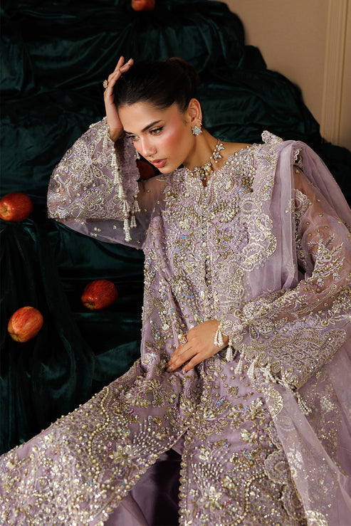 Emaan Adeel Celeste Embroidered Organza Unstitched 3Pc Suit - CYRA