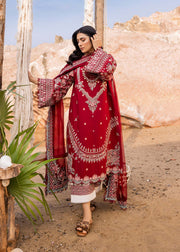 Siraa by Sadaf Fawad Khan Embroidered Lawn Unstitched 3Pc Suit - Calah (A)
