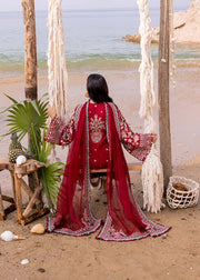 Siraa by Sadaf Fawad Khan Embroidered Lawn Unstitched 3Pc Suit - Calah (A)