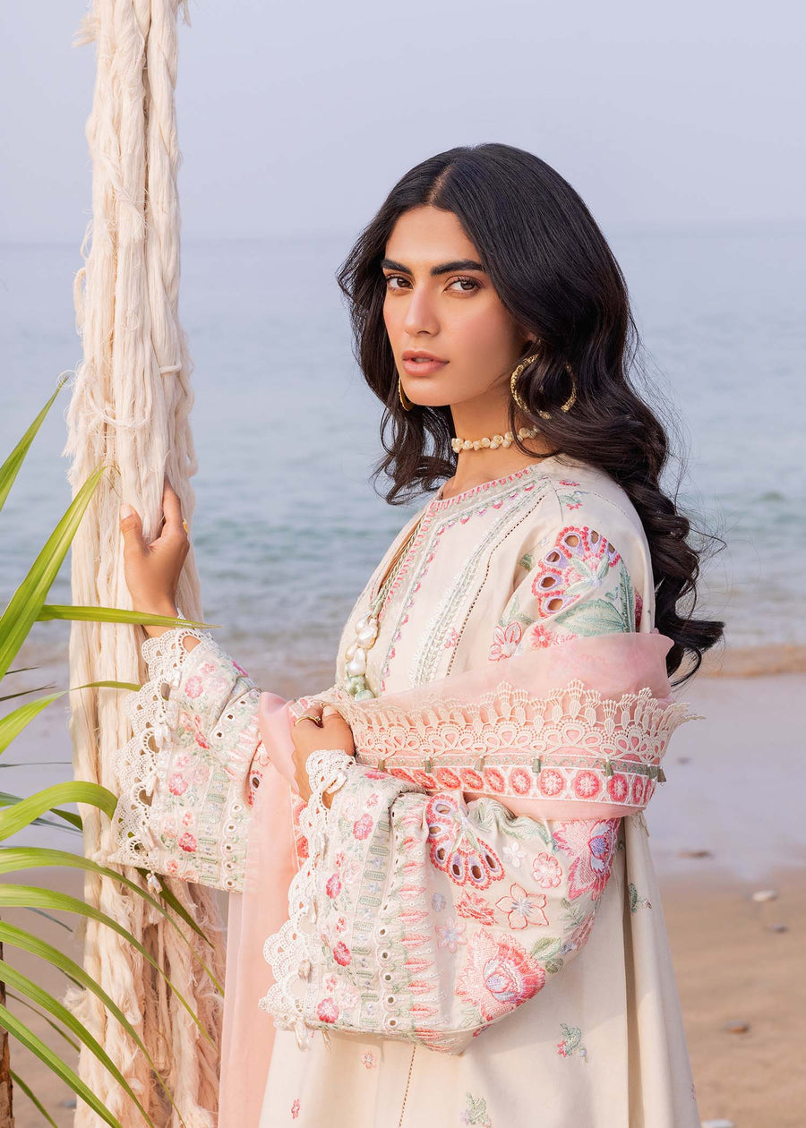 Siraa by Sadaf Fawad Khan Embroidered Lawn Unstitched 3Pc Suit - Calah (B)
