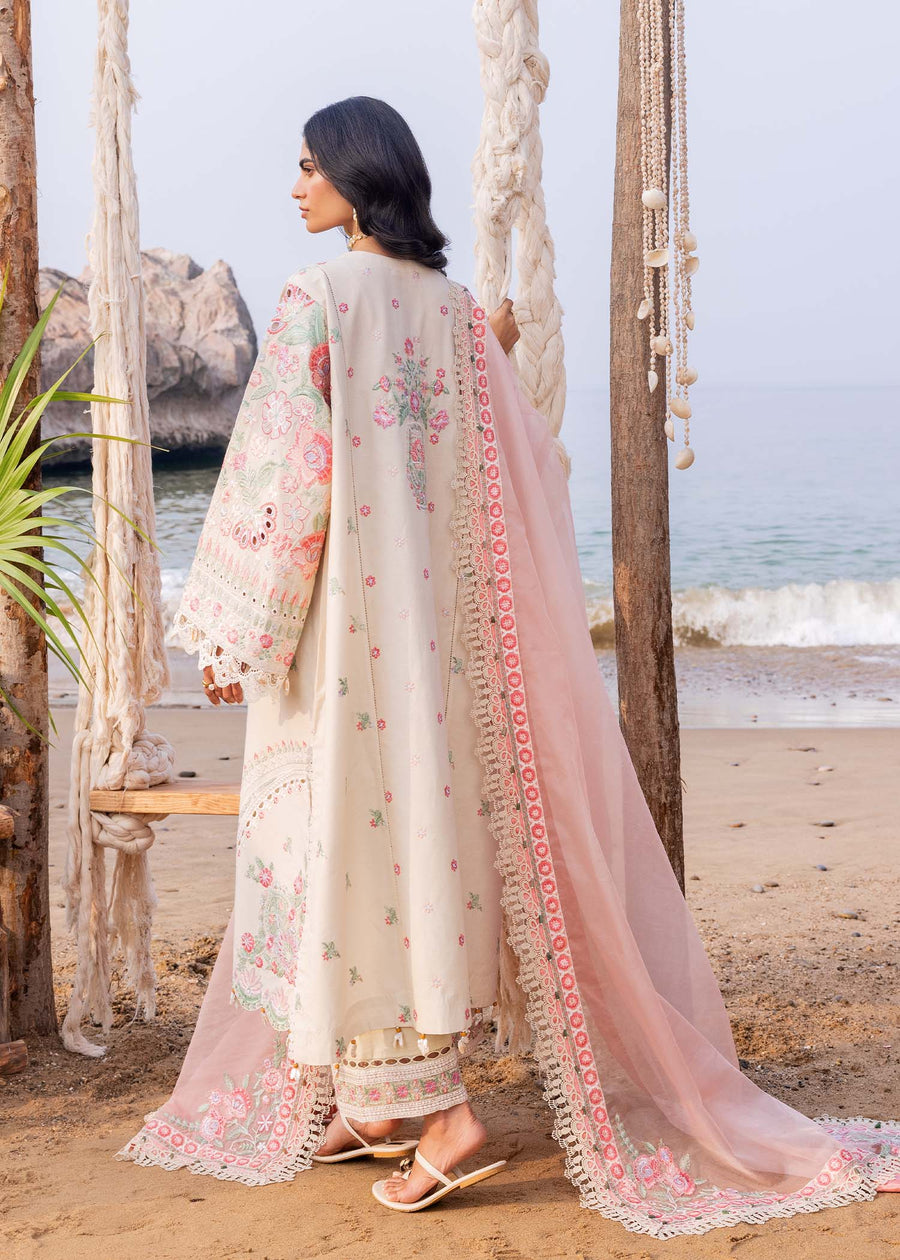 Siraa by Sadaf Fawad Khan Embroidered Lawn Unstitched 3Pc Suit - Calah (B)