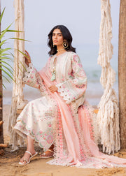 Siraa by Sadaf Fawad Khan Embroidered Lawn Unstitched 3Pc Suit - Calah (B)