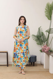 Feathers Premium Printed Lawn Unstitched 3Pc Suit Calypso Carnival-FT778