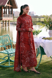 Zarposh Summer Soiree Embroidered Luxury Lawn Unstitched 3Pc Suit - Calyx