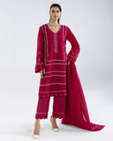 Zivah Apparel Elysian Luxury Pret 3Pc Suit ( Ready To Wear ) Camellia