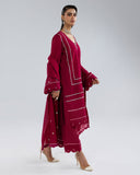 Zivah Apparel Elysian Luxury Pret 3Pc Suit ( Ready To Wear ) Camellia