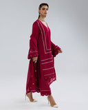 Zivah Apparel Elysian Luxury Pret 3Pc Suit ( Ready To Wear ) Camellia