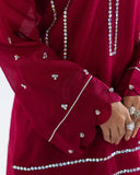 Zivah Apparel Elysian Luxury Pret 3Pc Suit ( Ready To Wear ) Camellia