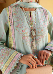Kanwal Malik Zaina Embroidered Lawn Unstitched 3Pc Suit - CAMILA