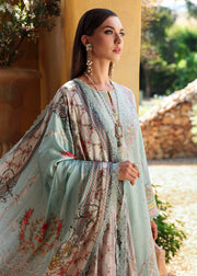 Kanwal Malik Zaina Embroidered Lawn Unstitched 3Pc Suit - CAMILA