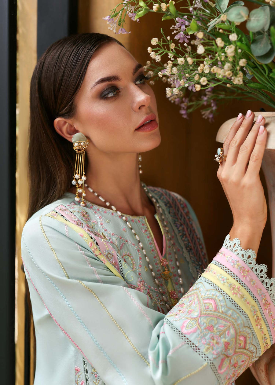 Kanwal Malik Zaina Embroidered Lawn Unstitched 3Pc Suit - CAMILA