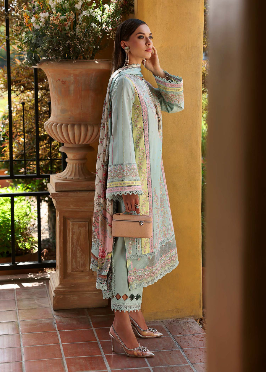 Kanwal Malik Zaina Embroidered Lawn Unstitched 3Pc Suit - CAMILA