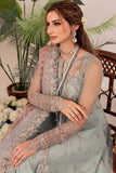 Farasha Luxury Formal Embroidered Net Unstitched 3Pc Suit - Camilla