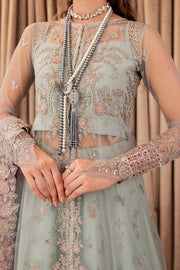 Farasha Luxury Formal Embroidered Net Unstitched 3Pc Suit - Camilla