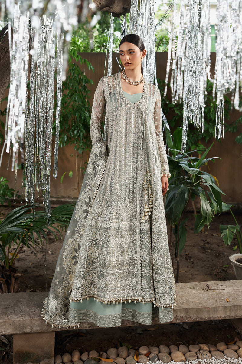 Afrozeh Dastangoi Embroidered Viscose Unstitched 3Pc Suit AWS-10 CANDLENIGHТ
