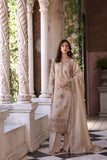 Noor by Saadia Asad Embroidered Linen Unstitched 3Pc Suit D-12 Caramel Mist