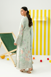 Zarposh Sundaze Embroidered Luxury Lawn Unstitched 3Pc Suit - CASPIA