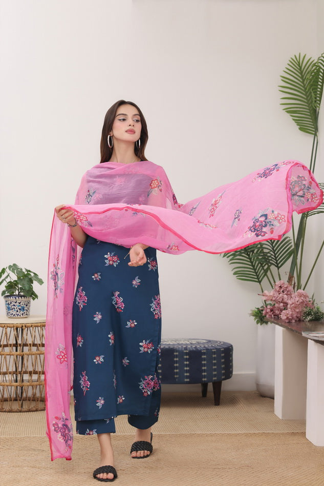 Feathers Premium Printed Lawn Unstitched 3Pc Suit Caspian Century-FT780