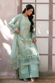 Zivah Apparel Bloom Haven Ready to Wear Luxury Lawn 3Pc Suit - Ciel