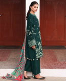 Republic Womenswear Amaris Unstitched Karandi 3Pc Suit D-07 Celeste