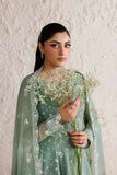 Farasha Luxury Formal Embroidered Chiffon Unstitched 3Pc Suit - Celeste Grace