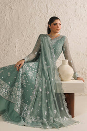 Farasha Luxury Formal Embroidered Chiffon Unstitched 3Pc Suit - Celeste Grace