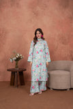 Feathers Premium Printed Lawn Unstitched 3Pc Suit Celeste Rosegarden Floral-FT719