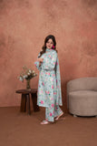 Feathers Premium Printed Lawn Unstitched 3Pc Suit Celeste Rosegarden Floral-FT719