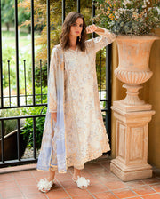 Roheenaz Reverie Embroidered Lawn Unstitched 3Pc Suit RNZ2507A Celestra