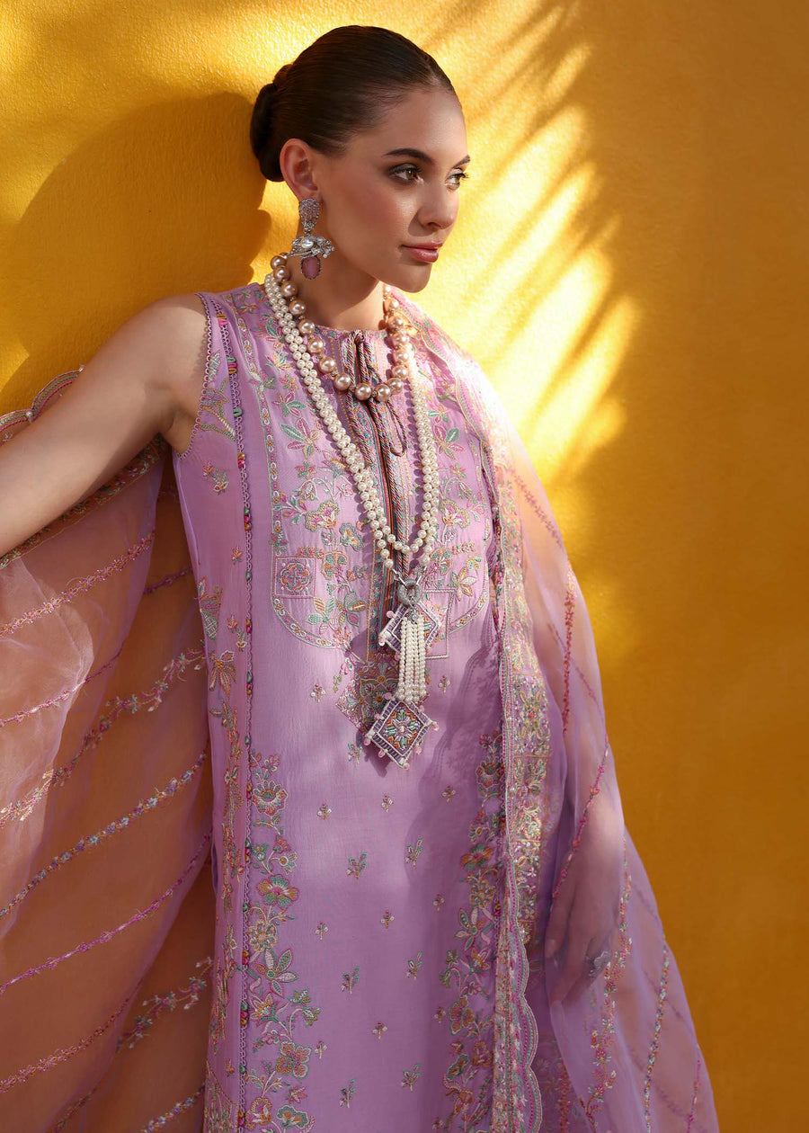Kanwal Malik Elysia Embroidered Lawn Unstitched 3Pc Suit - CELIA