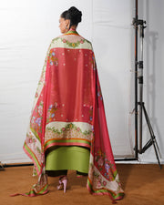 Jugnu Lahore The Reserved View Embroidered Cotton Unstitched 3Pc Suit - Chaman