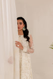 Farasha Lumiere Luxury Embroidered Net Unstitched 3Pc Suit - Chantilly