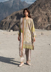 Charizma Combination Vol-03 Embroidered Linen Unstitched 3Pc Suit CCW7-19