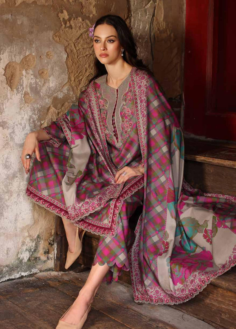 Charizma Combination Vol-03 Embroidered Linen Unstitched 3Pc Suit CCW7-20