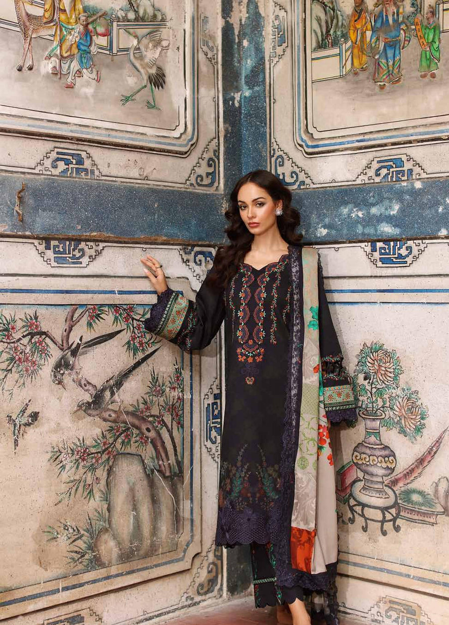 Charizma Combination Vol-03 Embroidered Linen Unstitched 3Pc Suit CCW7-21