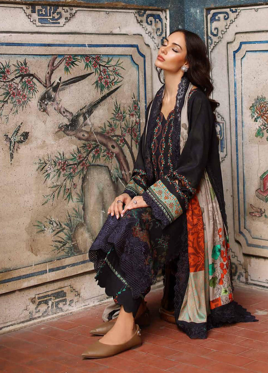 Charizma Combination Vol-03 Embroidered Linen Unstitched 3Pc Suit CCW7-21