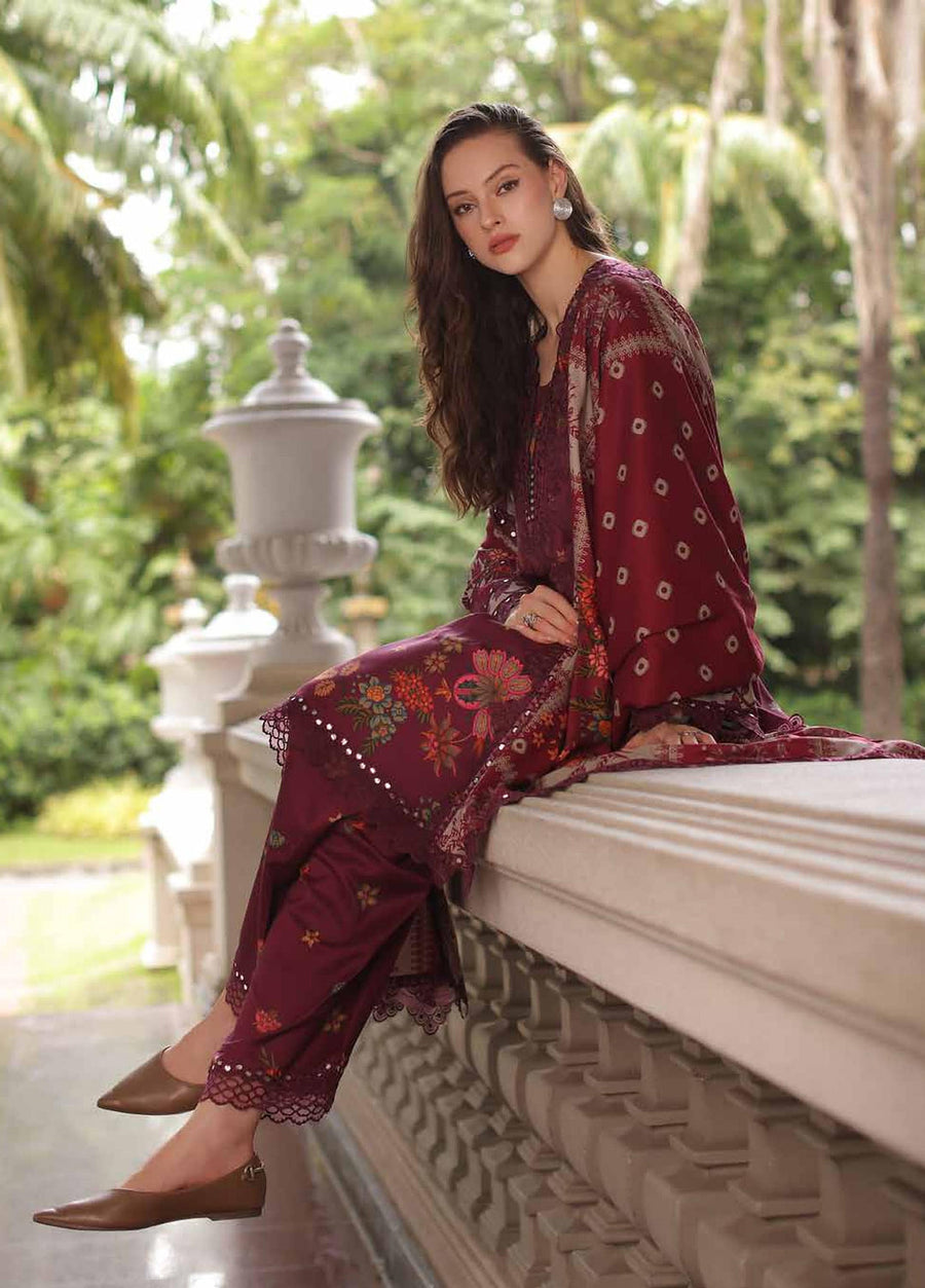Charizma Combination Vol-03 Embroidered Linen Unstitched 3Pc Suit CCW7-22