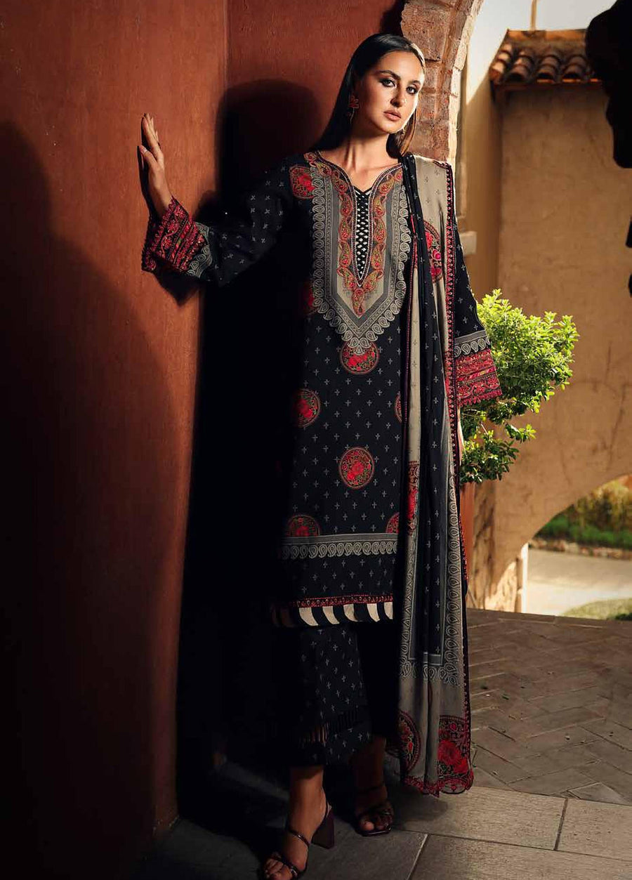 Charizma Combination Vol-03 Embroidered Linen Unstitched 3Pc Suit CCW7-25